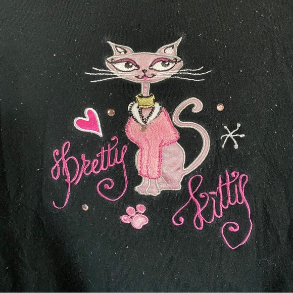 (2/$6) Women’s Cat Pajama Shirt - Large - Picture 2 of 4